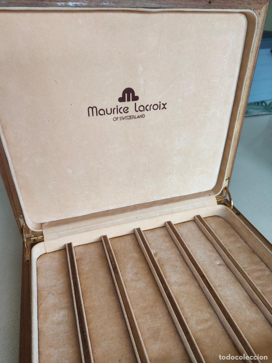 Cajas y cajitas met&aacute;licas: CAJA RELOJES MADERA MAURICE LACROIX