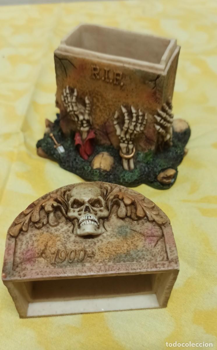 Cajas y cajitas met&aacute;licas: Caja calavera tumba - Foto 3