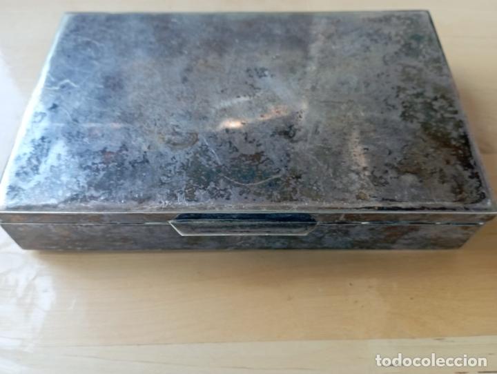 Cajas y cajitas met&aacute;licas: ANTIGUA CAJITA JOYERO ALPACA