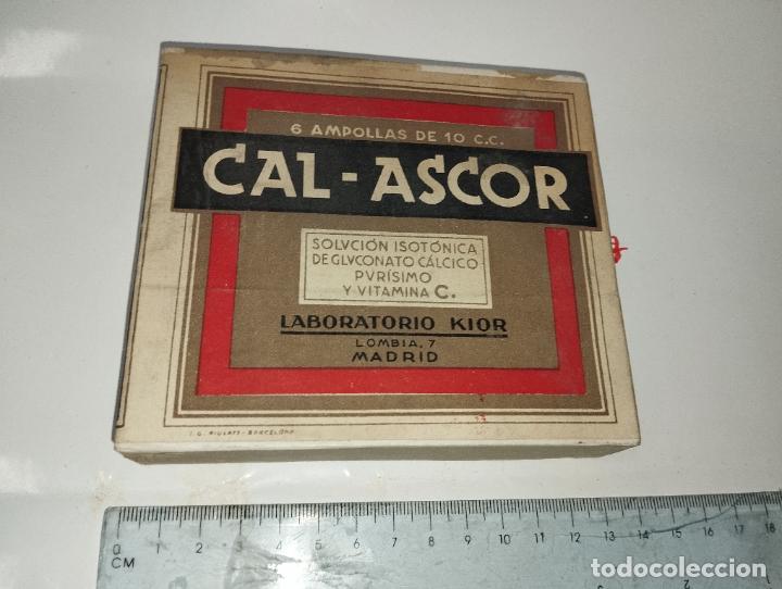 Boxes and metal boxes: CAJA DE FARMACIA CAL-ASCOR LAB KIOR // MEDICAMENTO ANTIGUO