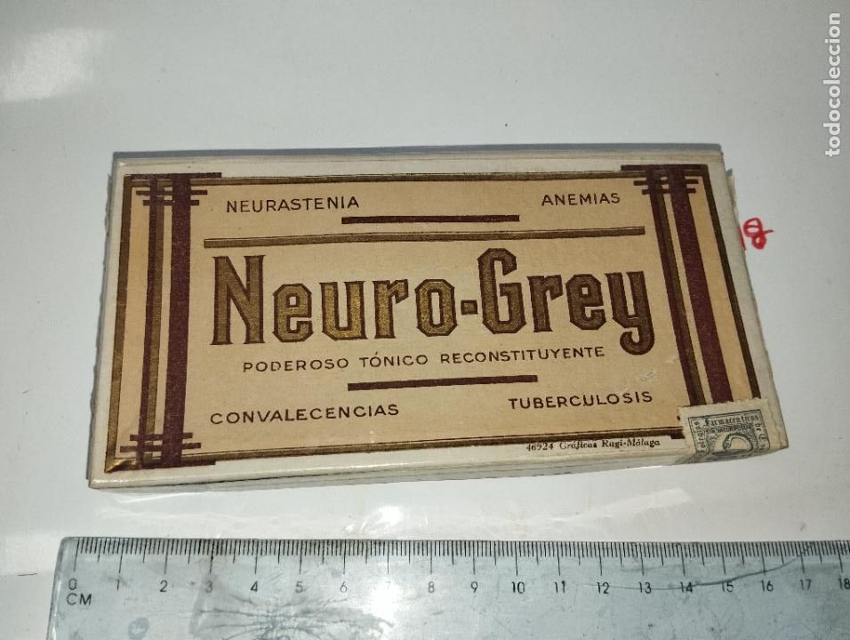 Boxes and metal boxes: CAJA DE FARMACIA NEURO-GREY RECONSTITUYENTE // MEDICAMENTO ANTIGUO