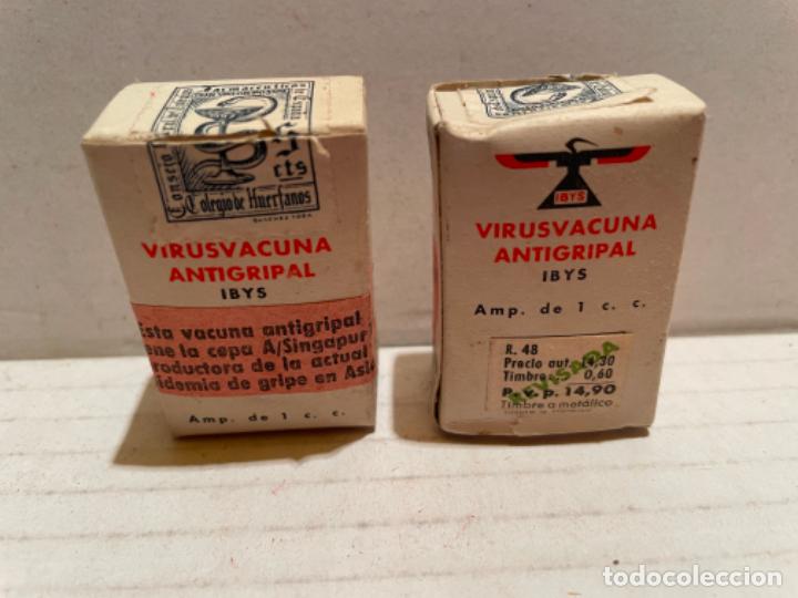 Cajas y cajitas met&aacute;licas: ANTIGUO MEDICAMENTO VIRUSVACUNA ANTIGRIPAL DE IBYS A&Ntilde;OS 70