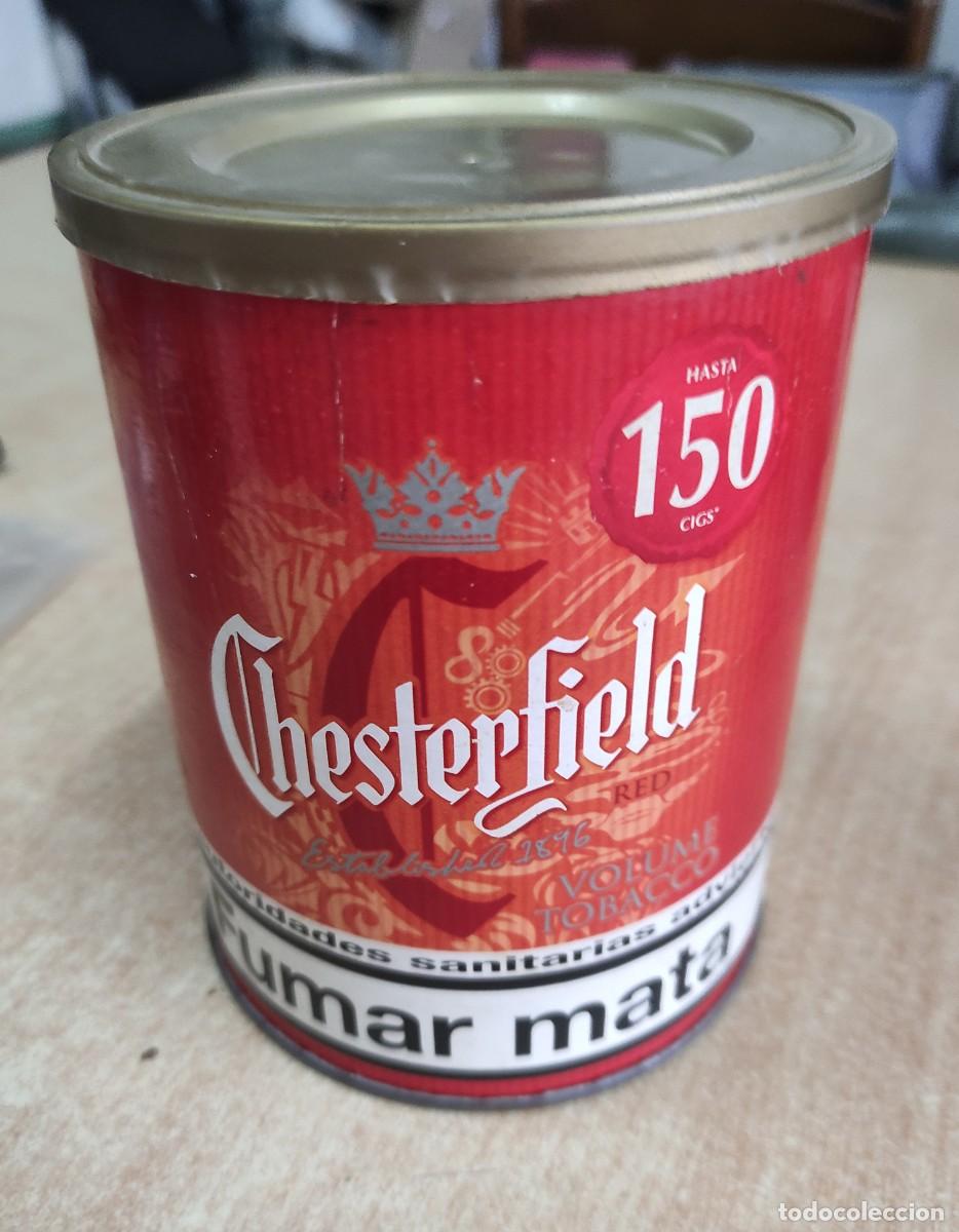 Cajas y cajitas met&aacute;licas: LATA CHESTELFIELD BOTE DE TABACO - Foto 1