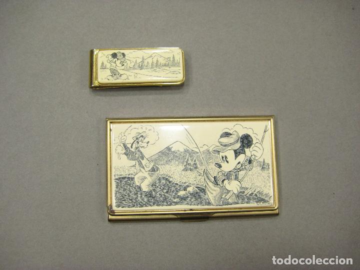 Blechdosen und Kisten: CAJA Y PINZA VINTAGE DE WALT DISNEY Y MICKEY JUGANDO AL GOLF. COLIBRI MADE IN USA