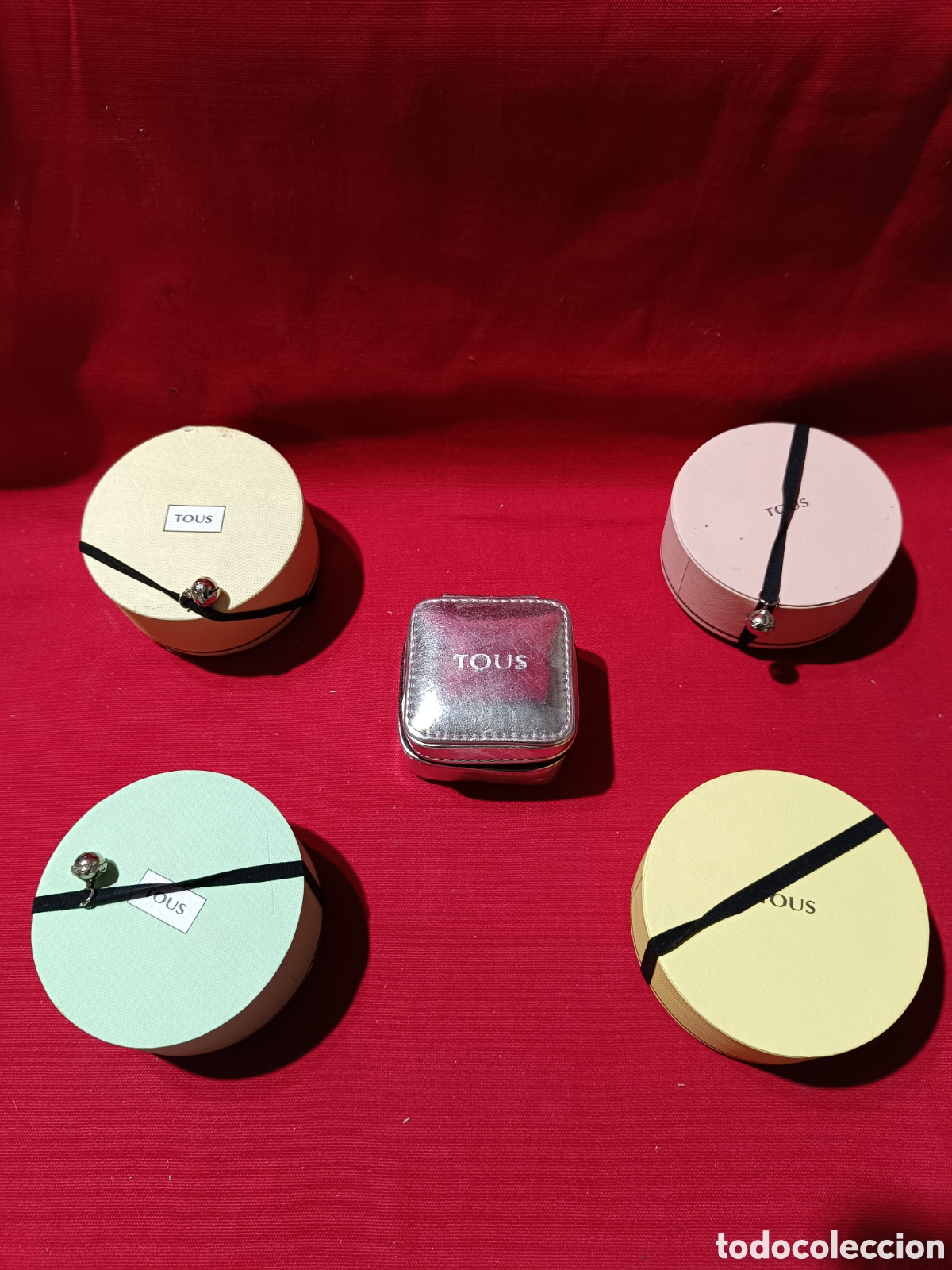Cajas y cajitas met&aacute;licas: Coleccion 5 cajas originales joyas TOUS