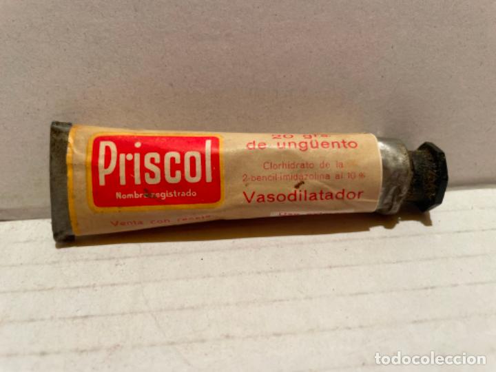 Cajas y cajitas met&aacute;licas: ANTIGUO TUBO UNG&Uuml;ENTO VASODILATADOR PRISCOL