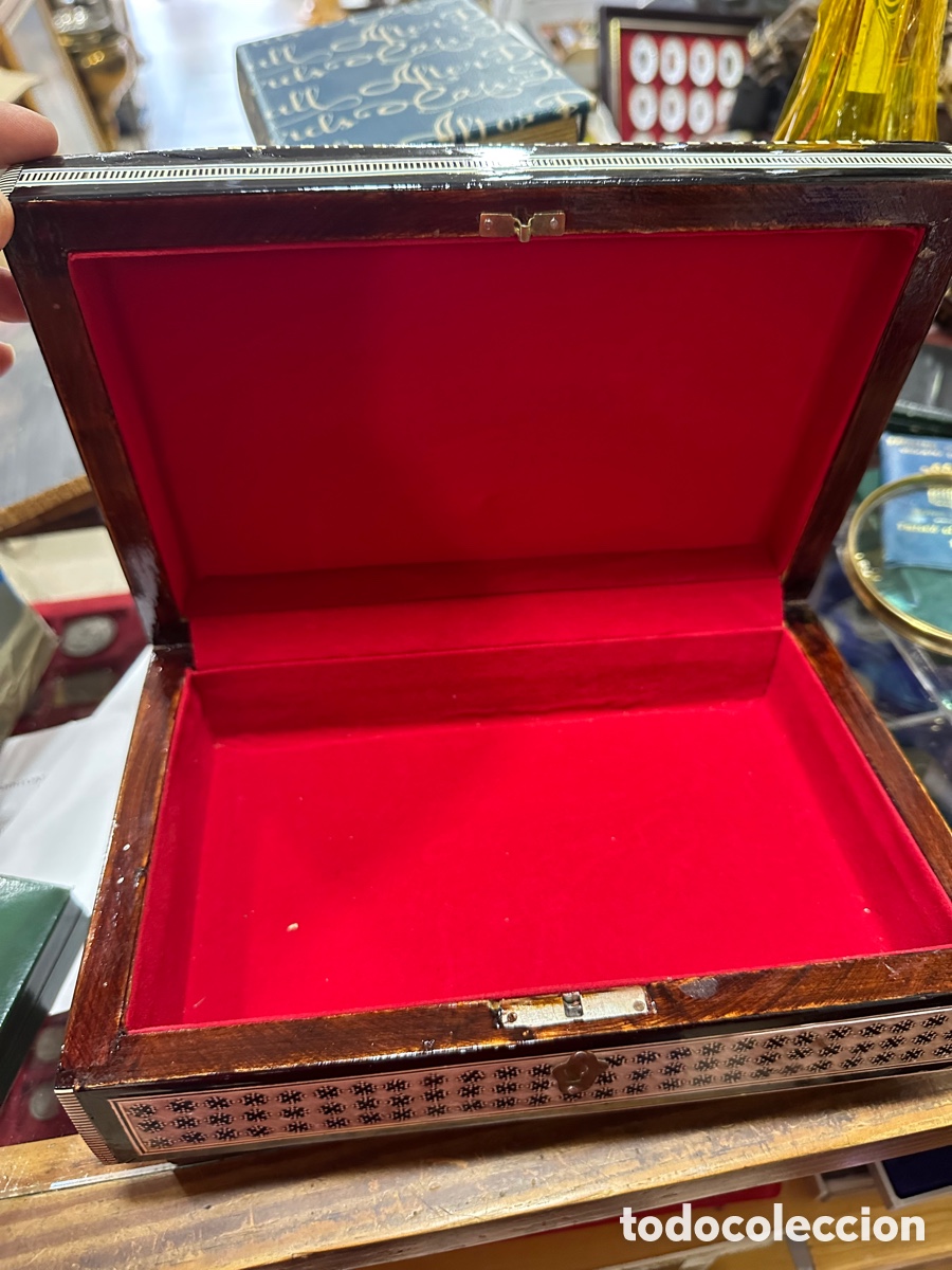 Cajas y cajitas met&aacute;licas: Bonita caja con taracea - Foto 7