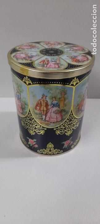 Cajas y cajitas met&aacute;licas: PRECIOSA Y ANTIGUA CAJA DE PASTAS / CARAMELOS . REALIZADA EN HOJALATA . MADE IN ENGLAND