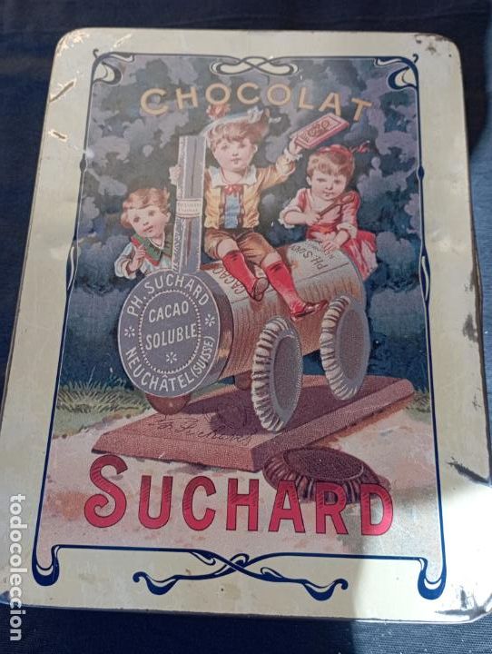 Cajas y cajitas met&aacute;licas: CAJA CHOCOLAT SUCHARD. - Foto 1
