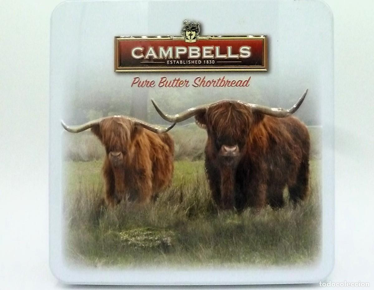 Blechdosen und Kisten: Caja metal Campbells shortbread. Vacas