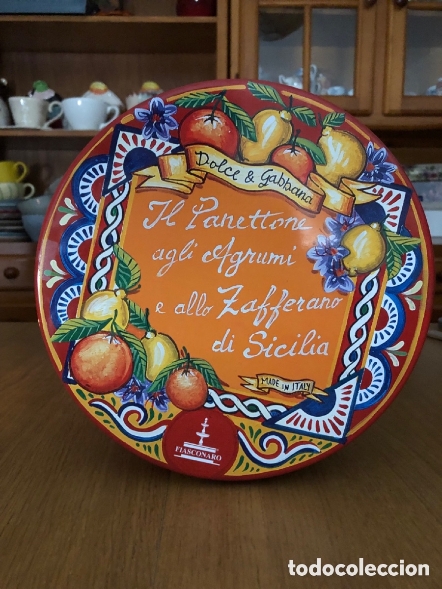 Boxes and metal boxes: Caja met&aacute;lica de Panettone marca Fiasconaro , decorada Dolce& Gabbana