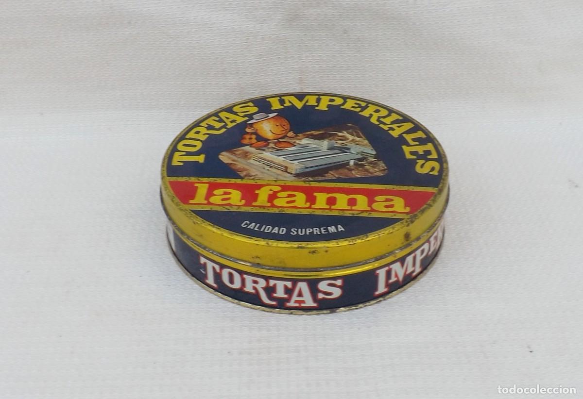 Cajas y cajitas met&aacute;licas: CAJA MET&Aacute;LICA DE TORTAS IMPERIALES LA FAMA, TURRONES GALIANA, JIJONA