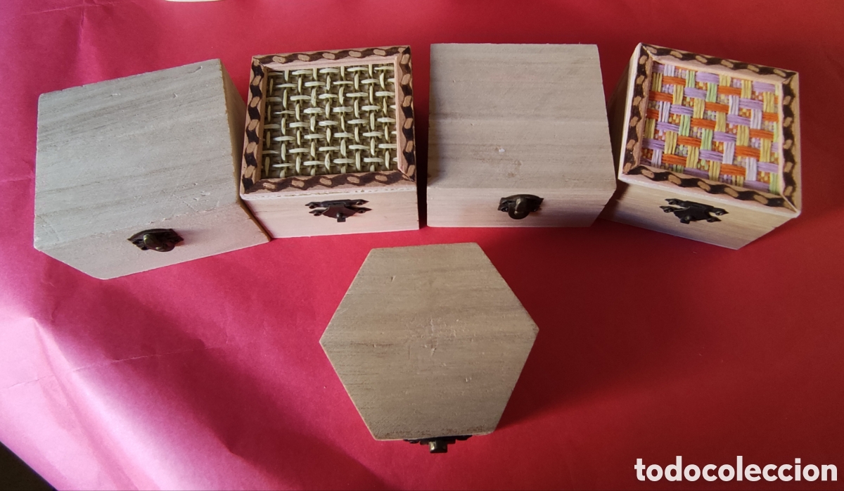 Cajas y cajitas met&aacute;licas: Lote de 5 cajitas - Foto 1