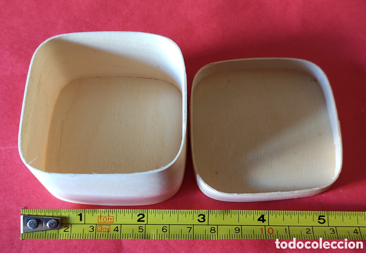 Cajas y cajitas met&aacute;licas: Lote de 9 cajitas de madera - Foto 3