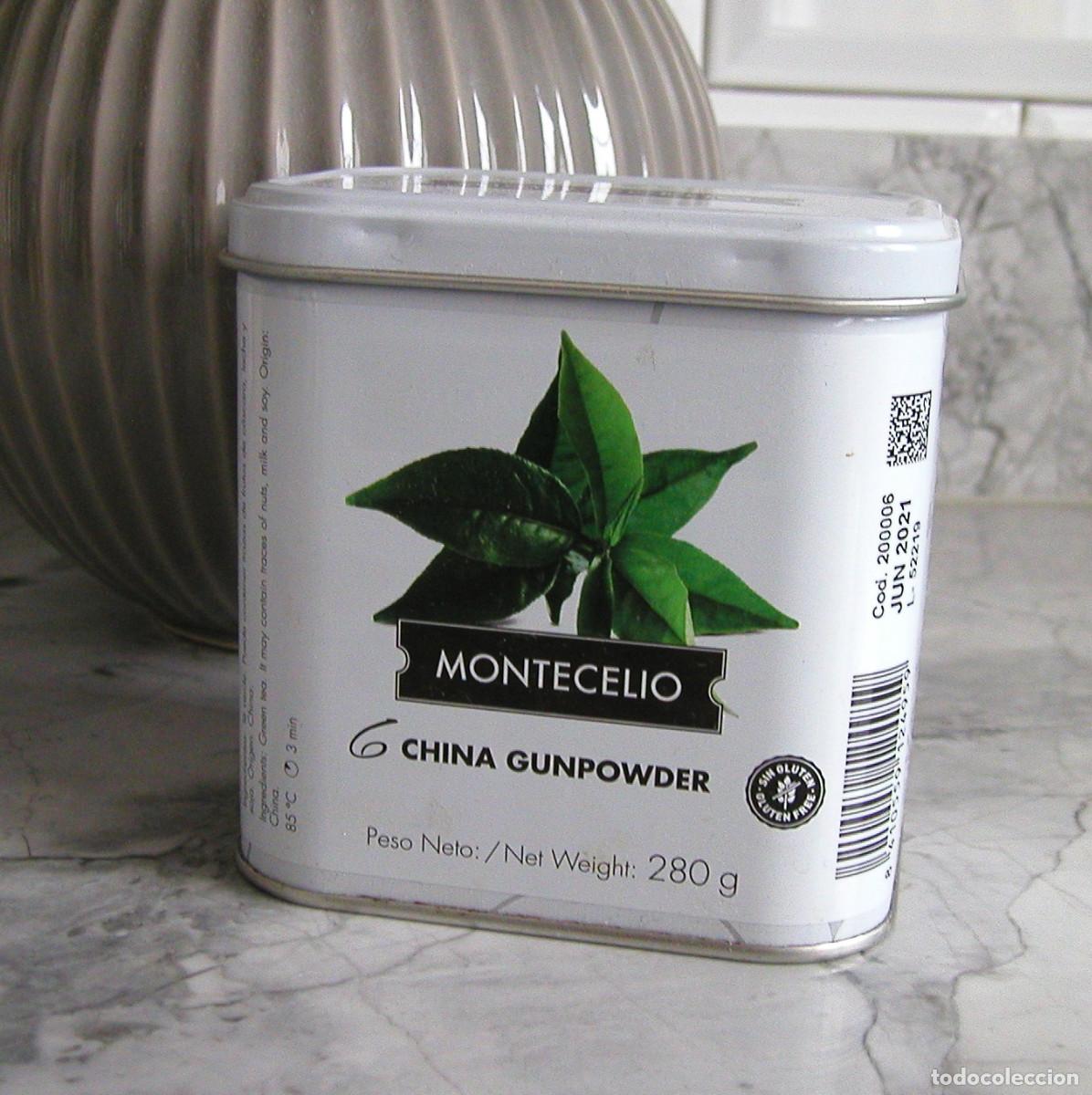 Casse e cassette metalliche: LATA O CAJA MET&Aacute;LICA DE T&Eacute; CHINA GUNPOWDER VACIA MARCA MONTECELIO 11 X 11 X 8 PERFECTA