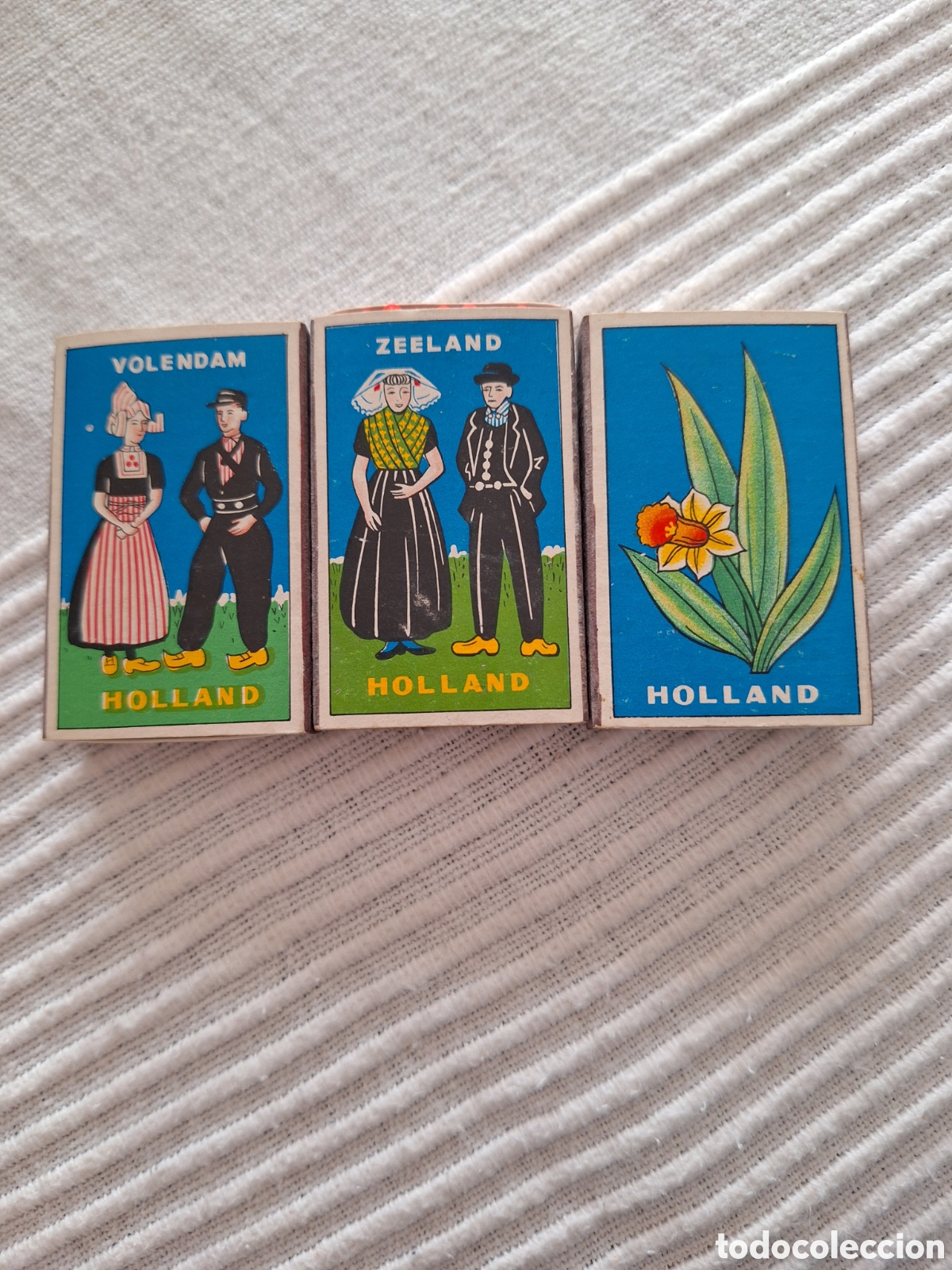 Cajas y cajitas met&aacute;licas: 3 cajitas de cerillas de Holanda - Foto 1