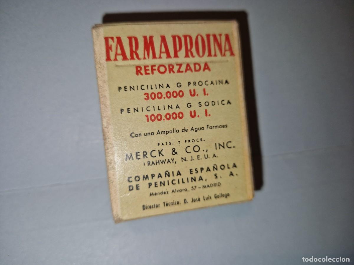 Caixas e caixinhas met&aacute;licas: ANTIGUO MEDICAMENTO, FARMAPROINA PENICILINA G PROCAINA Y PENICILINA G SODICA - MERCK & CO -