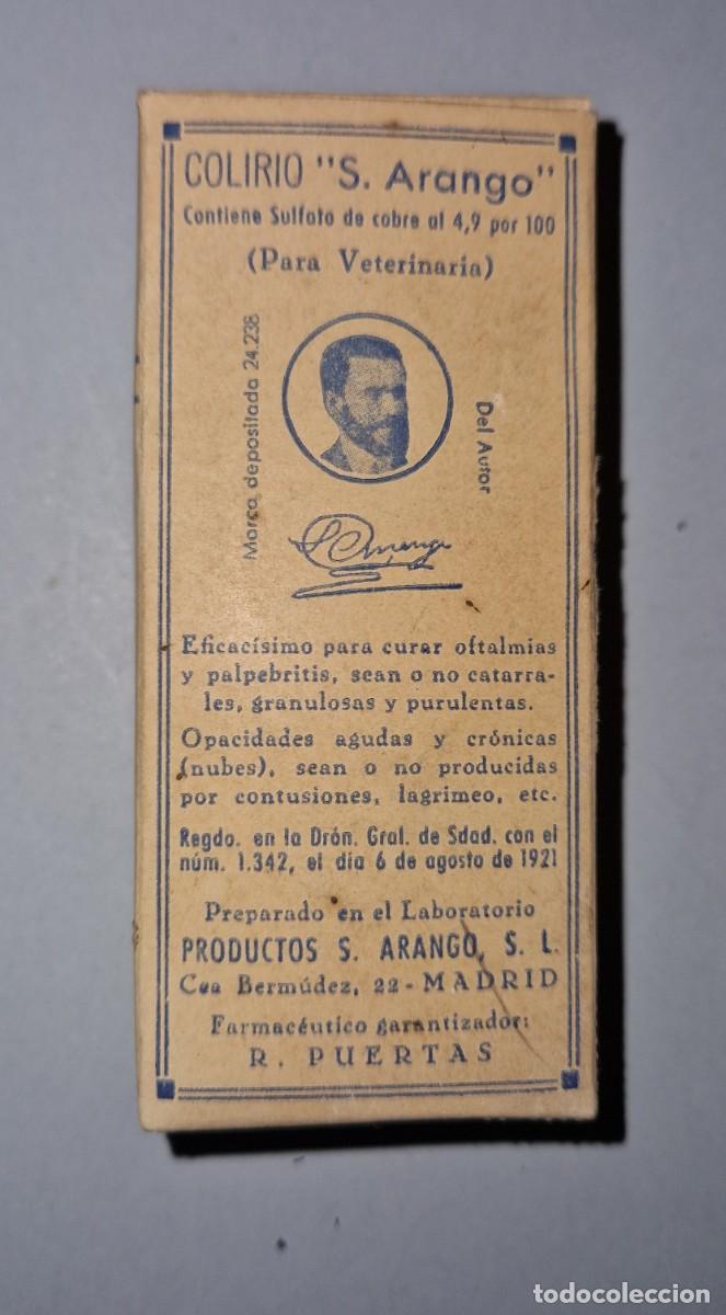 Cajas y cajitas met&aacute;licas: ANTIGUO MEDICAMENTO, COLIRIO ARANGO - - Foto 2