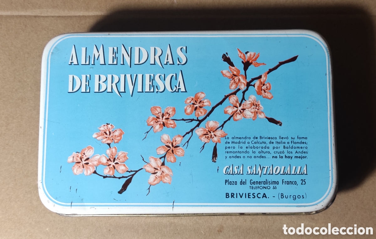 Cajas y cajitas met&aacute;licas: CAJA DE LATA - ALMENDRAS DE BRIVIESCA - Foto 6
