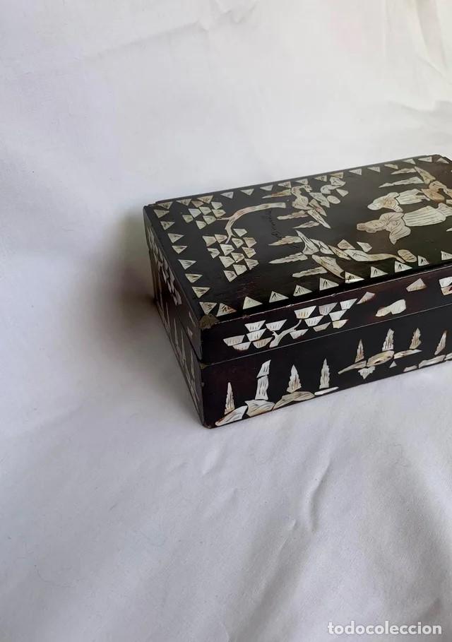 Cajas y cajitas met&aacute;licas: Caja Colecci&oacute;n - Incrustaciones de nacar - Foto 2