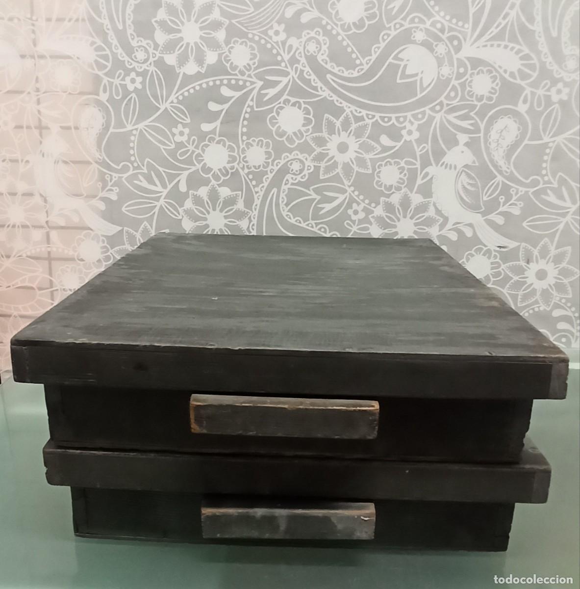 Cajas y cajitas met&aacute;licas: Cajas madera Antigua.