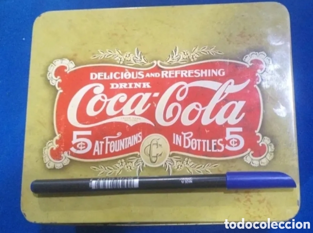 Cajas y cajitas met&aacute;licas: Lata de Cocacola original. - Foto 6