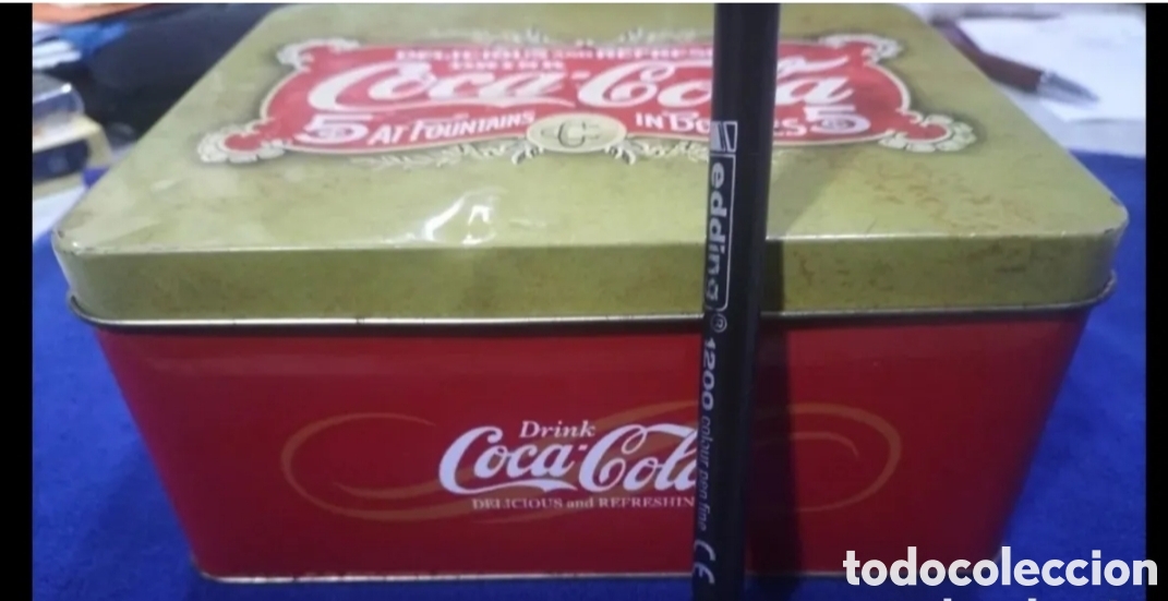 Cajas y cajitas met&aacute;licas: Lata de Cocacola original. - Foto 7