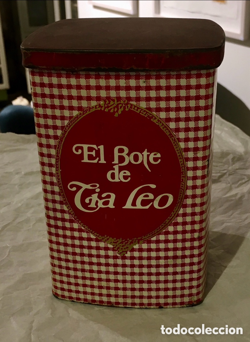 Bo&icirc;tes et petites bo&icirc;tes m&eacute;talliques: Lata met&aacute;lica. EL BOTE DE LA T&Iacute;A LEO.