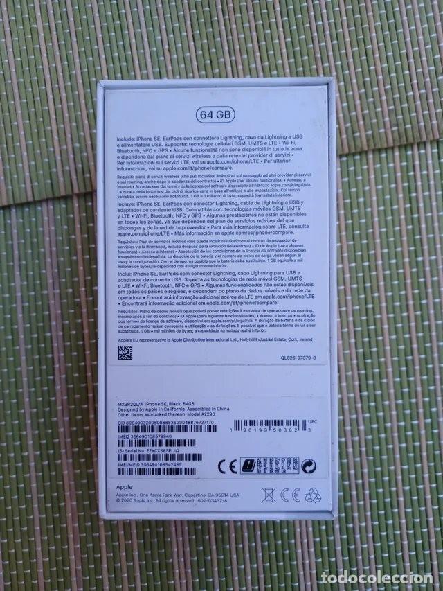 Cajas y cajitas met&aacute;licas: Caja Apple Iphone SE 64 Gb - Foto 2
