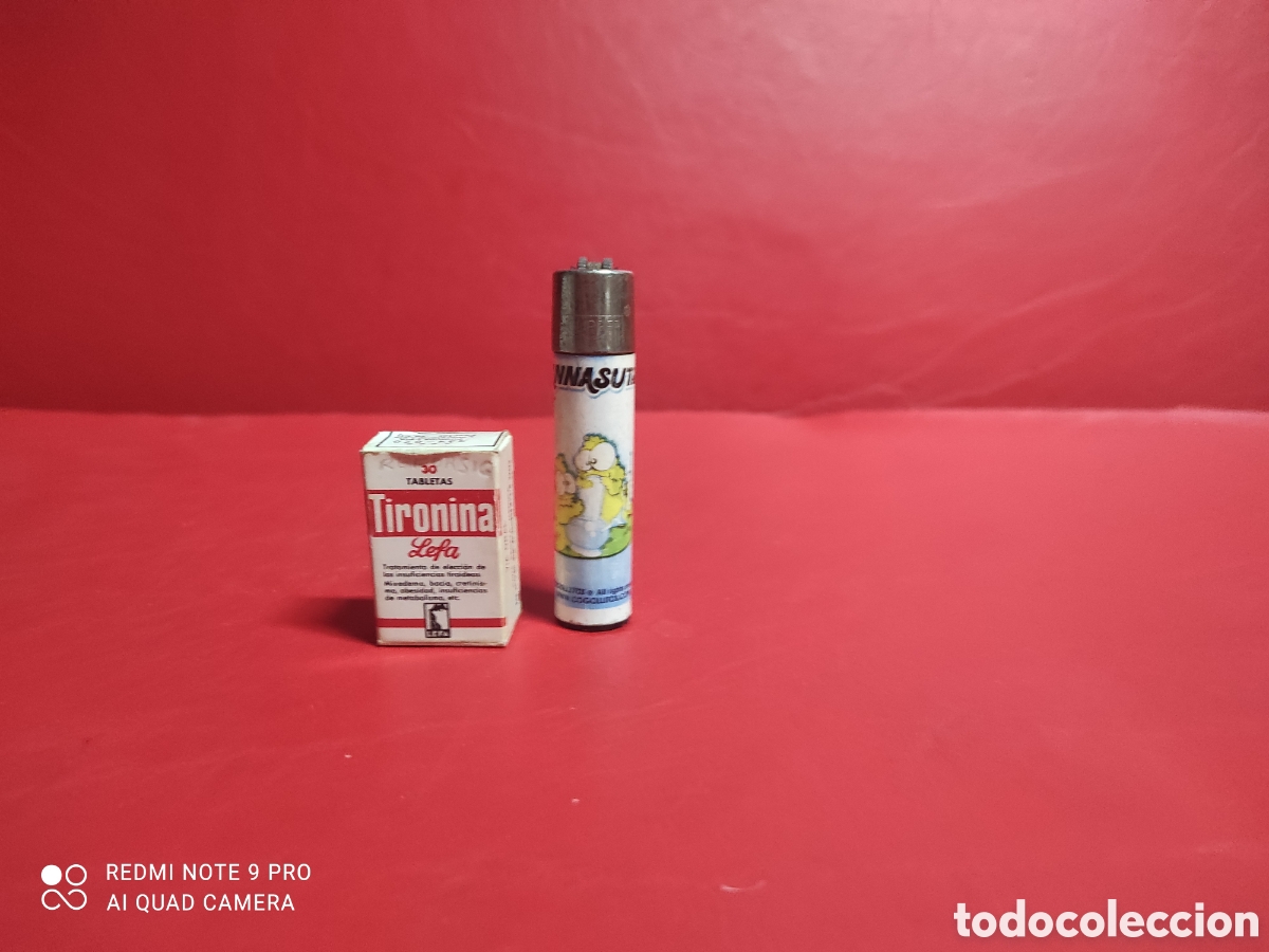 Cajas y cajitas met&aacute;licas: Farmacia. Mini caja de medicamentos tabletas tironina. Laboratorios lefa. Madrid
