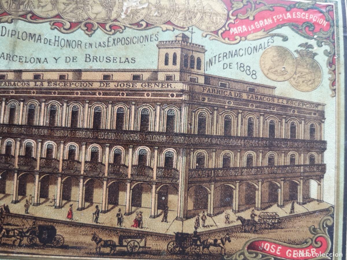 Cajas y cajitas met&aacute;licas: Caja de puro la escepcion Jos&eacute; Gener - Foto 10
