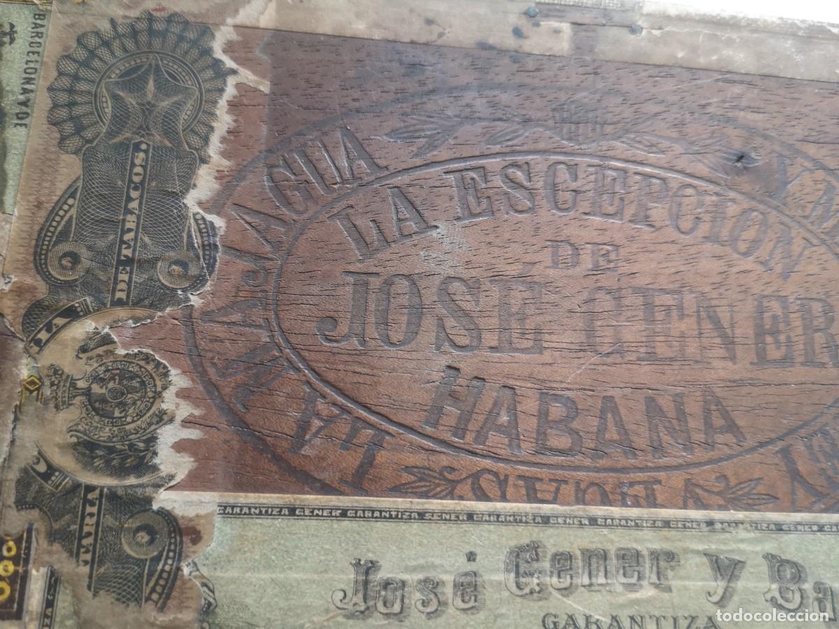 Cajas y cajitas met&aacute;licas: Caja de puro la escepcion Jos&eacute; Gener - Foto 12