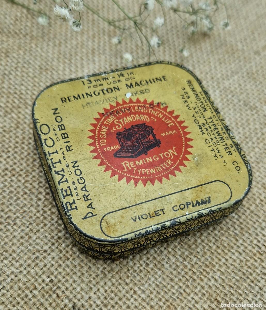 Cajas y cajitas met&aacute;licas: REMTICO cintas de impresi&oacute;n para Remington 1930 m&aacute;quina de escribir, caja de metal vac&iacute;a