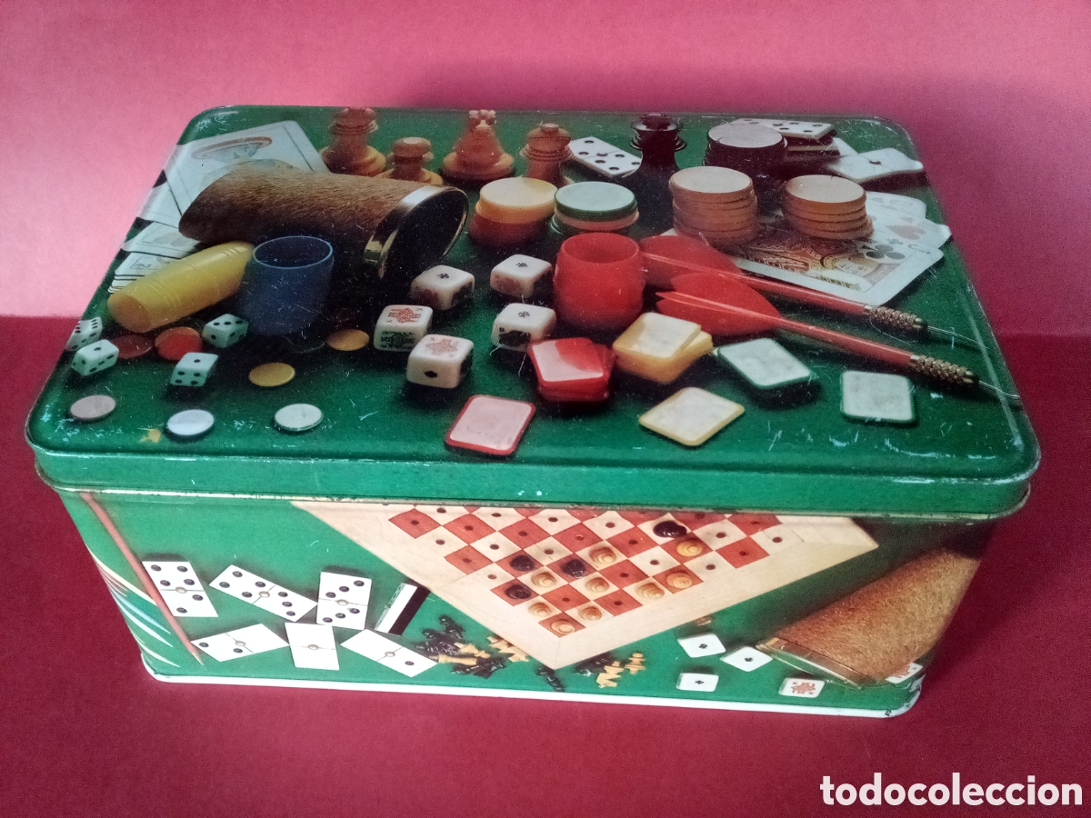 Cajas y cajitas met&aacute;licas: CAJA COLA CAO JUEGOS DE MESA