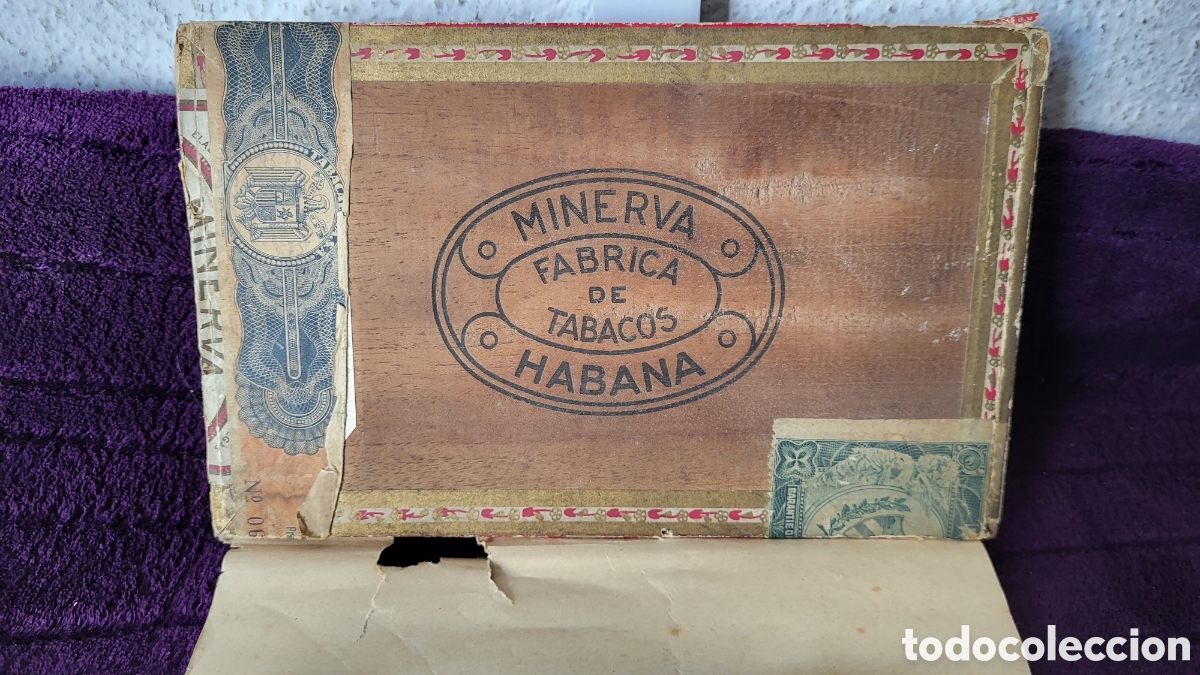 Cajas y cajitas met&aacute;licas: Caja Puros Habanos colecci&oacute;n Minerva Cuba