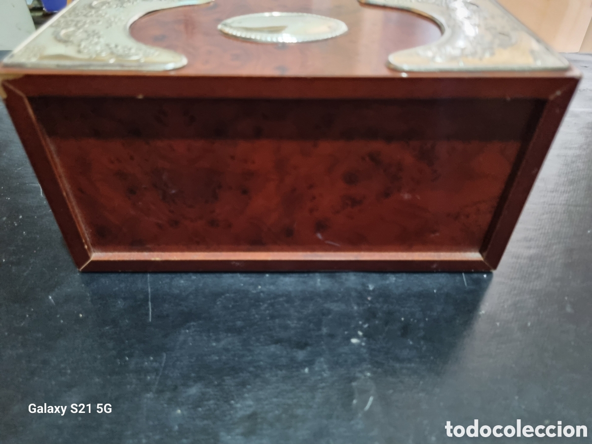 Cajas y cajitas met&aacute;licas: JOYERO DE MADERA Y PLATA CONTRASTADA - Foto 6