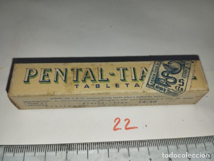 Cajas y cajitas met&aacute;licas: CAJA DE FARMACIA PENTAL TIAZOL // MEDICAMENTO ANTIGUO