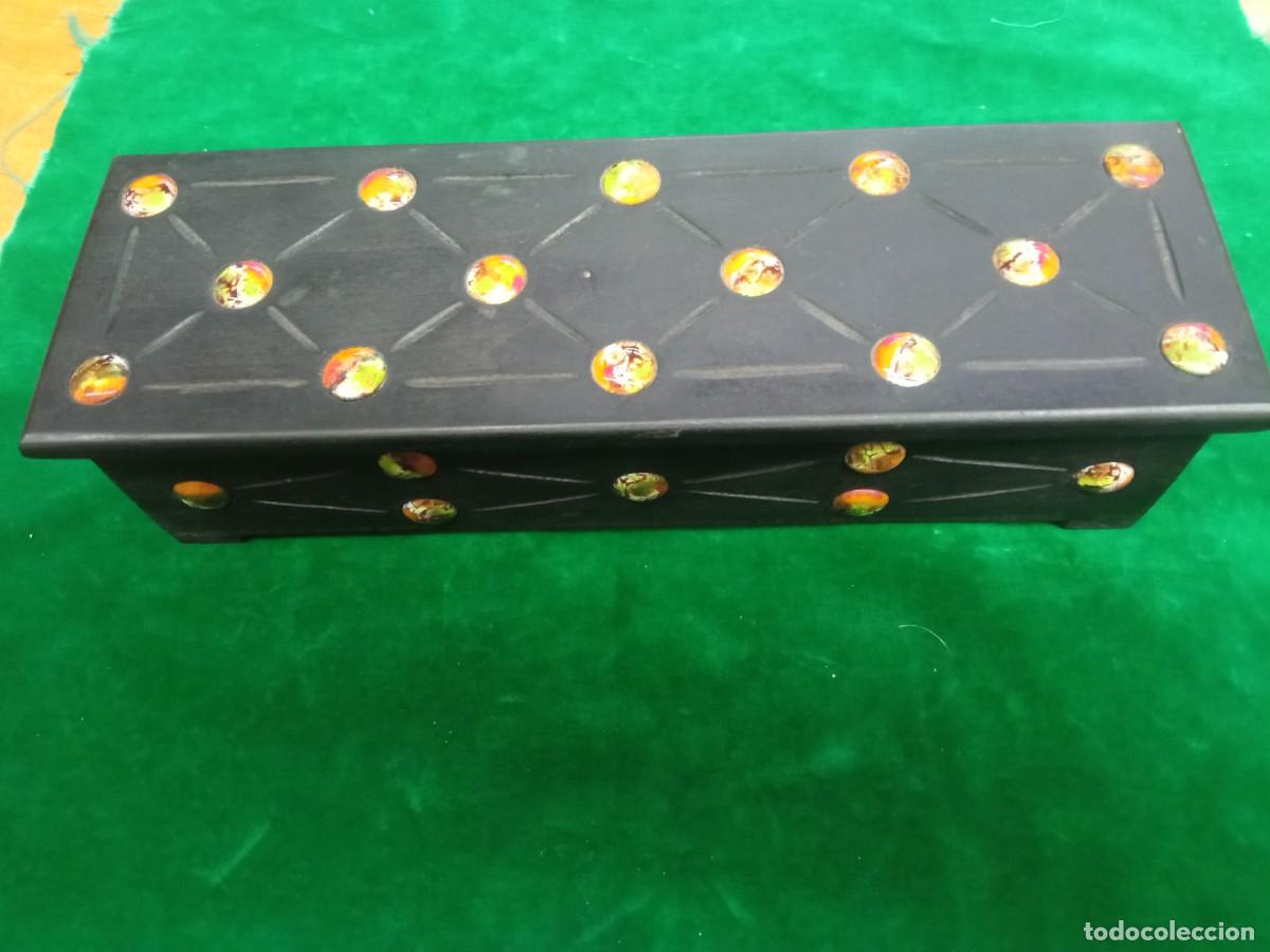 Cajas y cajitas met&aacute;licas: Caja madera con esmaltes - Foto 1