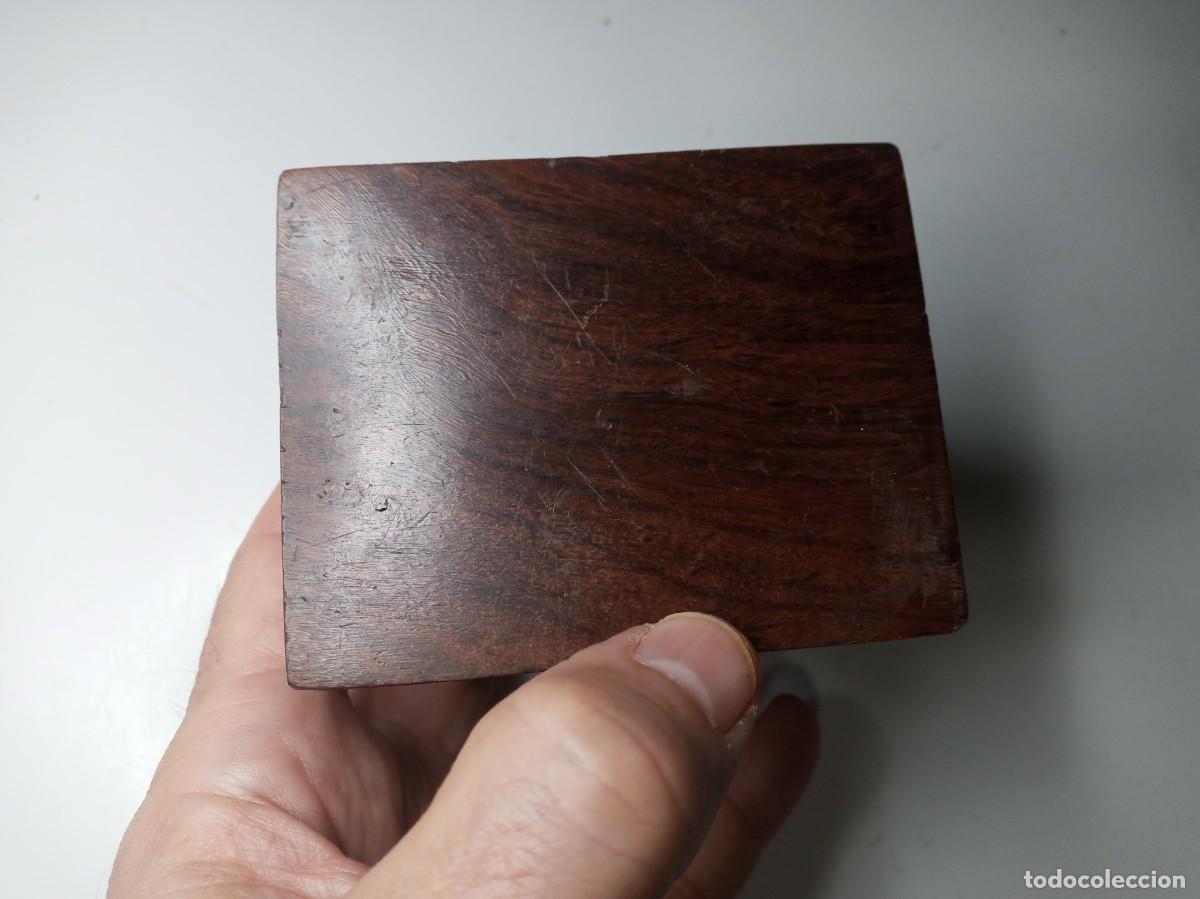 Cajas y cajitas met&aacute;licas: caja de madera en forma de baul - Foto 8