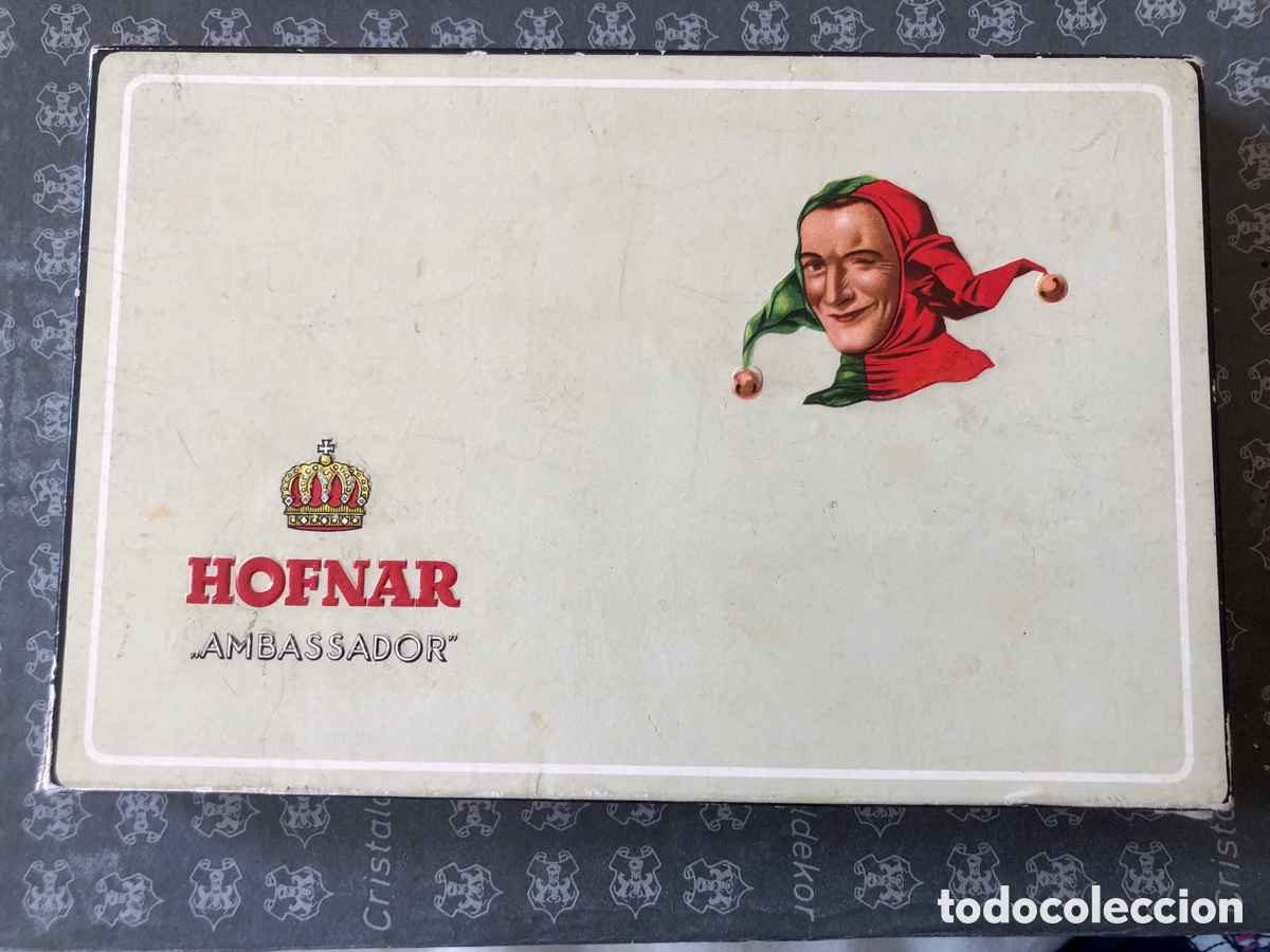 Bo&icirc;tes et petites bo&icirc;tes m&eacute;talliques: Caja de puros Hofnar. Holanda. Sigarren. Ambassador.