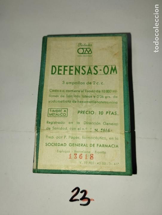 Cajas y cajitas met&aacute;licas: CAJA DE FARMACIA DEFENSAS OM // MEDICAMENTO ANTIGUO