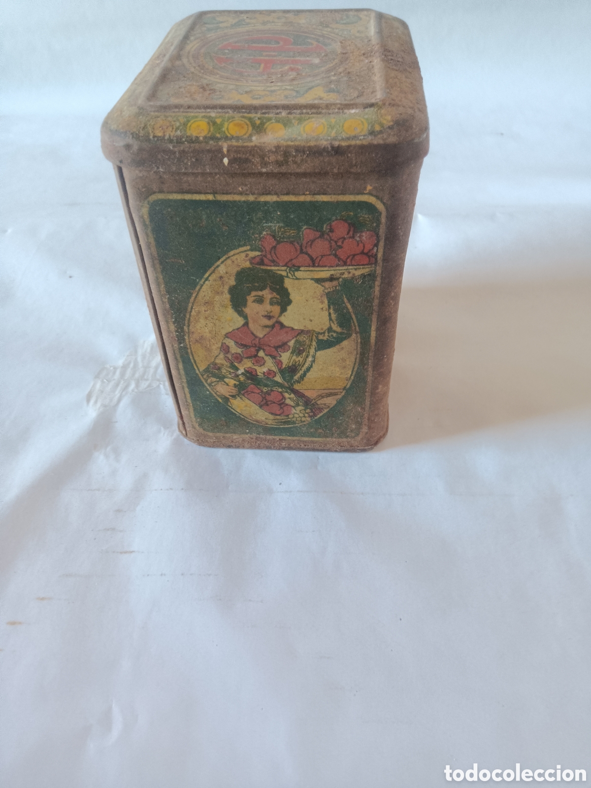 Cajas y cajitas met&aacute;licas: Antigua lata de piment&oacute;n - Foto 6