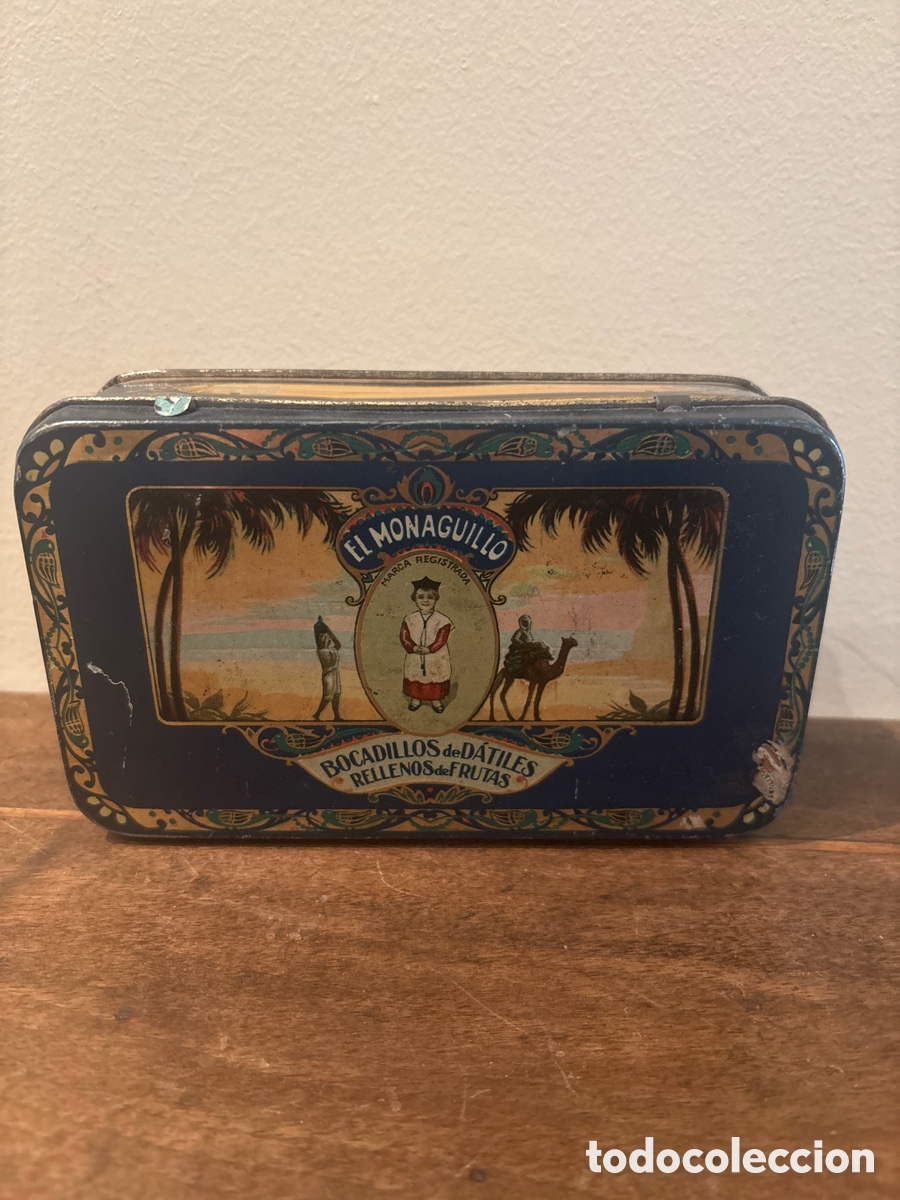 Cajas y cajitas met&aacute;licas: Caja de hoja de lata. El monaguillo. - Foto 1