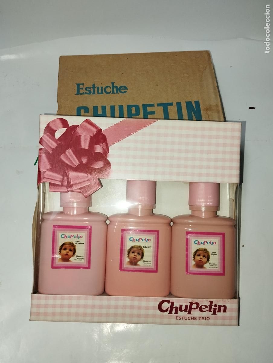 Cajas y cajitas met&aacute;licas: ESTUCHE CHUPET&Iacute;N COLONIA TALCO JAB&Oacute;N // ANTIGUO SIN DESPRECINTAR // ANTIGUA DROGUERIA