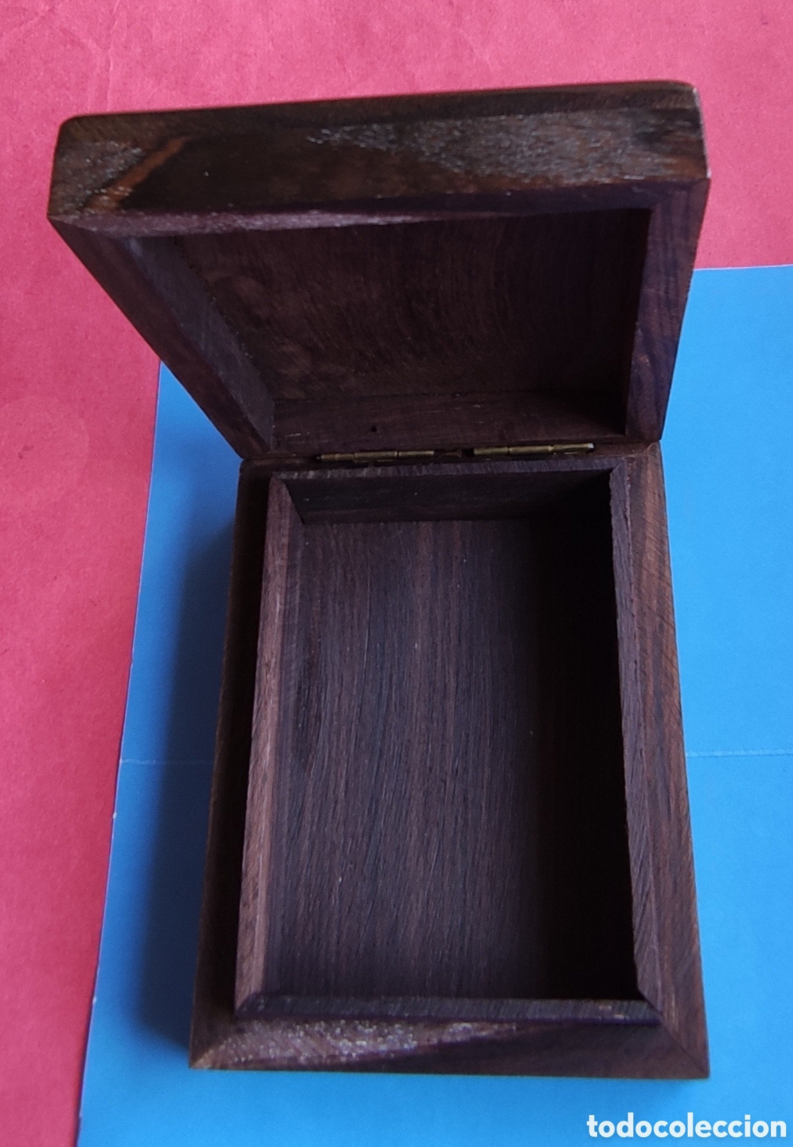 Cajas y cajitas met&aacute;licas: Caja para baraja, en madera y laton - Foto 5