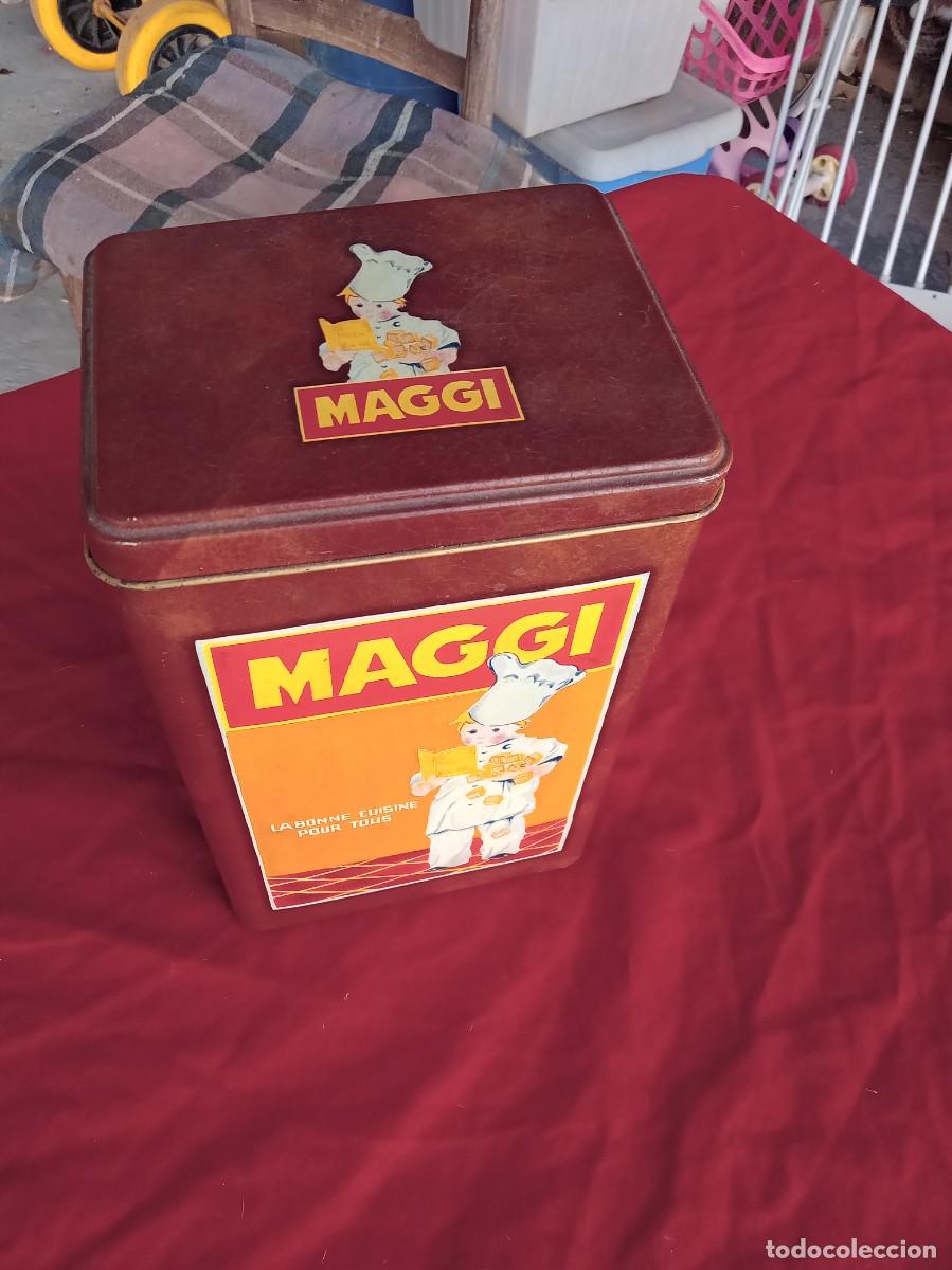 Cajas y cajitas met&aacute;licas: LATA METALICA DE MAGGI - Foto 2