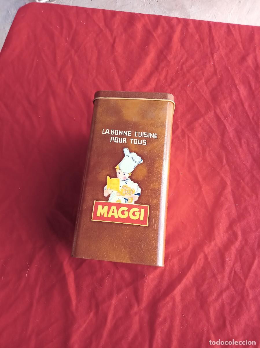 Cajas y cajitas met&aacute;licas: LATA METALICA DE MAGGI - Foto 3