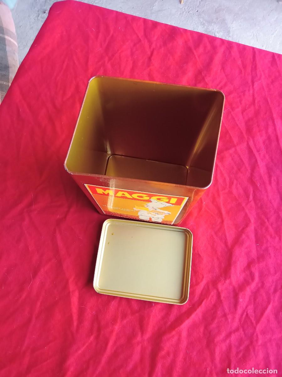 Cajas y cajitas met&aacute;licas: LATA METALICA DE MAGGI - Foto 4