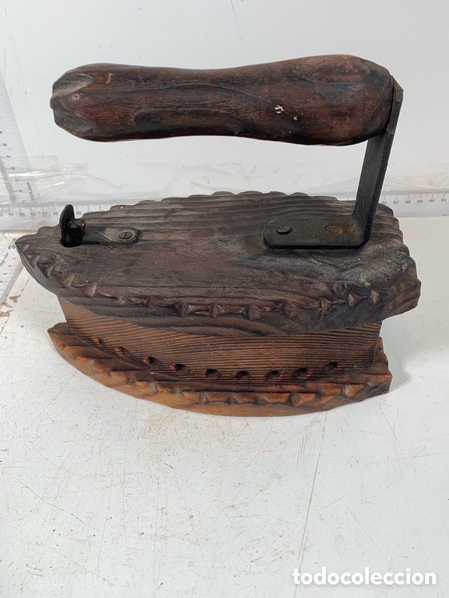 Cajas y cajitas met&aacute;licas: 01_Caja de madera con forma de plancha - Foto 1