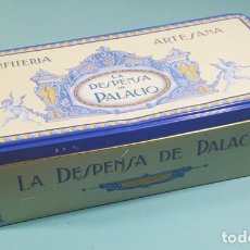 Cajas y cajitas metálicas: LATA LA DESPENSA DE PALACIO CONFITRERÍA ARTESANA, ESTEPA SEVILLA, HOJALATA 15 X 27,50 X 7 CM